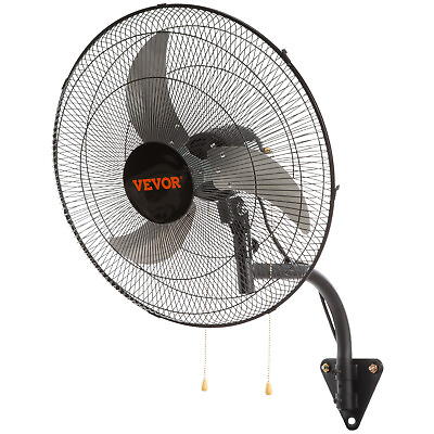 #ad VEVOR Industrial Wall Mount Fan 20quot; Oscillating Metal Fan 3 Speed Ventilation $71.99