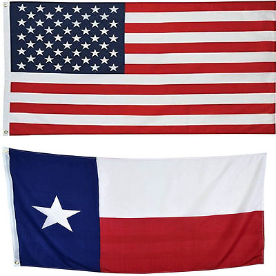 #ad 4#x27; X 6#x27; 4x6 USA Flag American Flag Texas State Flag WHOLESALE LOT USA SHIPPER $29.88