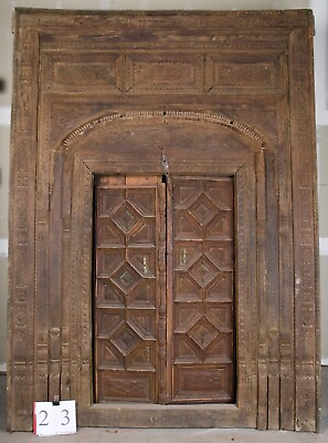 #ad Antique Door Frame Grand Entrance Large Antique Door Mid 19th Century Door $64000.00