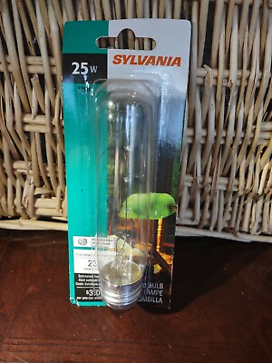 #ad Sylvania 25 Watt 120 Volt Clear T10 Tubular Light Bulb with Standard Medium $8.88