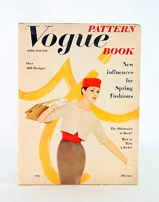 #ad Vogue Vintage Pattern Book May June 1959 Mid Century Modern Fashion Patterns $29.95
