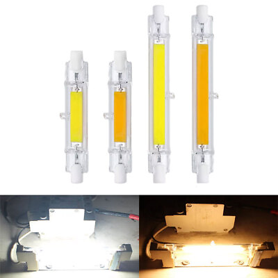 #ad R7S LED COB 30W 15W Dimmable Halogen Lamp Glass Replace 118mm 78mm Incandescent $4.04