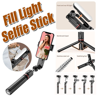 #ad Bluetooth Selfie Stick Tripod Stand Remote for iPhone14 13 12 Pro Max XS Samsung $21.99