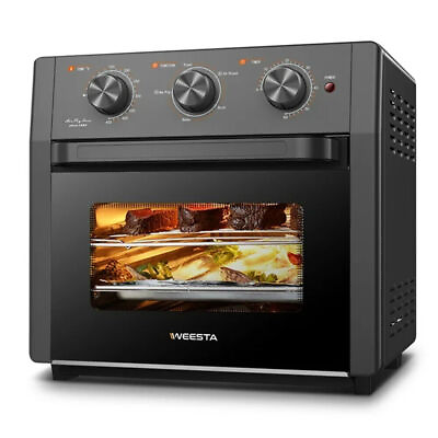 #ad Big 20Qt Toaster Oven Air Fryer Countertop Convection Combo Rotisserie Rack USA $59.99