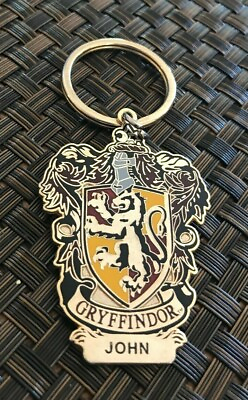 #ad UNIVERSAL STUDIOS THEME PARK HARRY POTTER NAME PLATE JOHN COLLECTIBLE KEYCHAIN $14.99