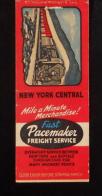 #ad 1940s Fast Pacemaker Freight Service New York Central Railroad Steam Engine RR $7.73