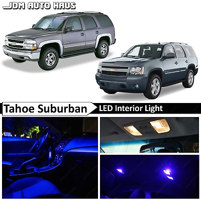 #ad 20x Bulbs Blue Interior LED Lights Fits Chevy Tahoe Suburban GMC Yukon 2000 2014 $15.89