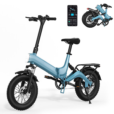 #ad 16“ Folding Electric Bike Pedal Assist 350W Commuter E Bike UL 2849 Certified $695.99