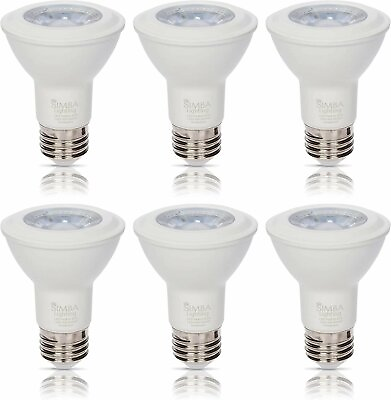 #ad 6 Pack LED PAR20 6W 120V 40W 50W Replacement E26 Dimmable 3000K Soft White $24.95