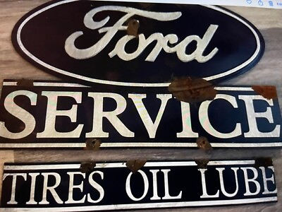 #ad antique style vintage look Ford motor company dealer sales service sign $99.00