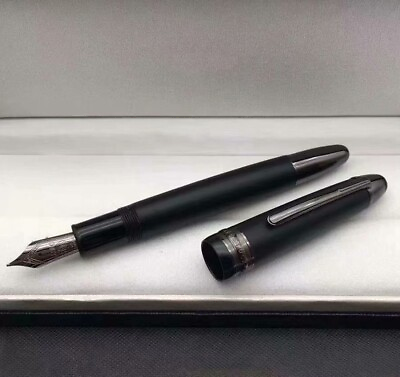 #ad Luxury MB149 Resin Series Matte BlackBlack Clip 0.7mm nib Fountain Pen NO BOX $31.02