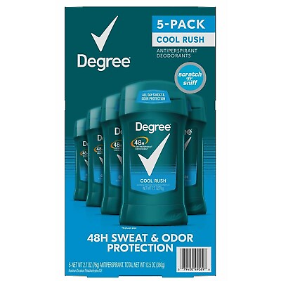 #ad Degree Men Dry Protection Anti Perspirant Cool Rush 2.7 oz. 5 pk. $20.00