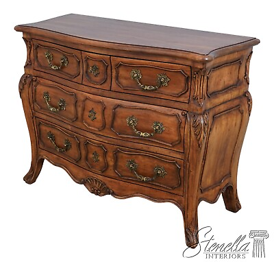 #ad 61888EC: French Provincial Style Carved Commode Chest or Dresser $1595.00