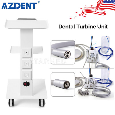 #ad 3 Layer Dental Trolley Medical Tool Cart Portable Dental Turbine Unit 2 4Hole $183.99
