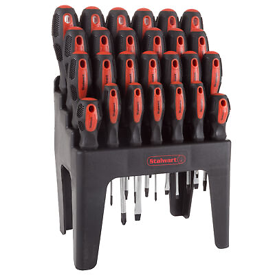 #ad 26 Piece Screwdriver Set with Wall Mount Stand and Magnetic Tips $28.99