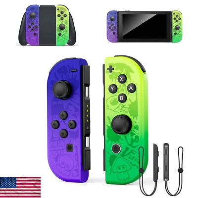 #ad For Nintendo Switch Left Right Controller Splatoon 3rd NS OLED Joycon Controller $29.89