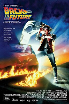 #ad BACK TO THE FUTURE CLASSIC MOVIE POSTER 24x36 0830 $11.95