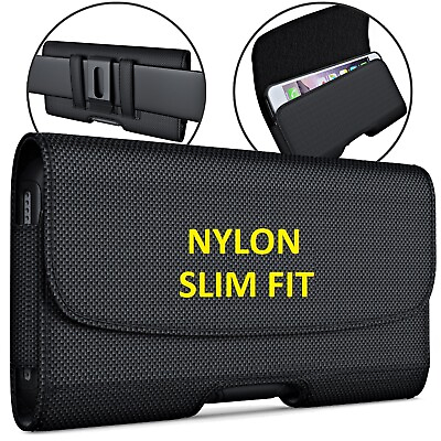 #ad Nylon Belt Clip Belt Loop Pouch Horizontal Holster Case To Fit Samsung Galaxy $9.96