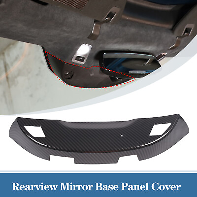 #ad Carbon ABS Car Inner Rearview Mirror Base Cover Trim For Corvette C7 2014 19 US $36.99
