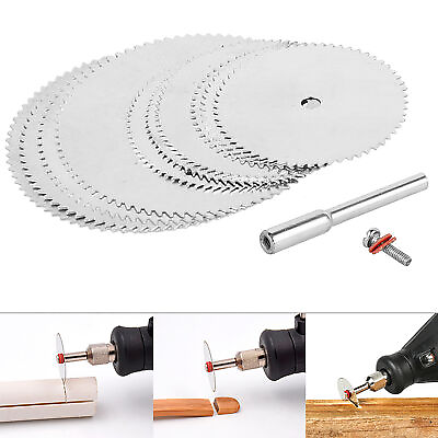 #ad 10pcs Mini Circular Saw Blade 22 25 32mm Electric Grinding Cutting Disc Rotary $7.82