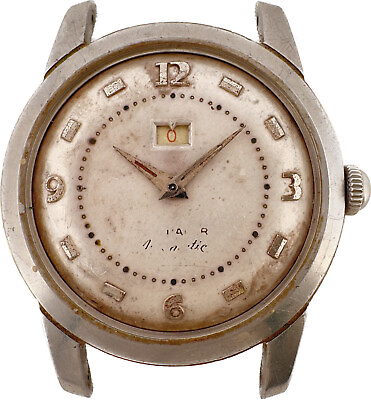 #ad Vintage Wittnauer 17 Jewel Men#x27;s Automatic Wristwatch 11WIG Steel w PowerReserve $100.00