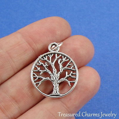 #ad Silver TREE OF LIFE CHARM Nature Branch PENDANT $7.95