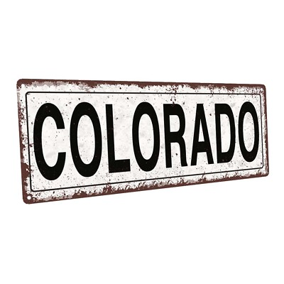 #ad Colorado Metal Sign; Wall Decor for Home and Office $36.99