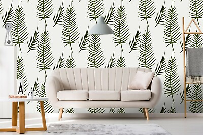 #ad 3D Leaf Grass ZHU4477 Wallpaper Wall Mural Removable Self adhesive Zoe $249.99