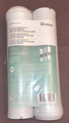 #ad New Whirlpool WHEERF 2PK Replacement Water Filter Cartridges White Pack of 2 $38.99
