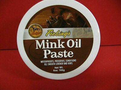 #ad Fiebings Mink Oil 6 Oz. Waterproofing Paste Leather Preserver Conditioner $8.99