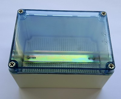 #ad Clear top Waterproof Plastic Electrical Enclosure with mounting plate amp; DIN rail $30.00