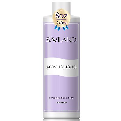 #ad Acrylic Liquid 8 oz Acrylic Liquid for Acrylic Powder Low Odor Non Yellowin... $30.99