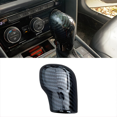 #ad Carbon Fiber Style Shift Knob Cover fit for VW Golf Jetta Passat 2011 to 2021 $13.85