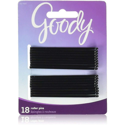 #ad Goody Black Roller Pins 3 inches 18 ea $8.27