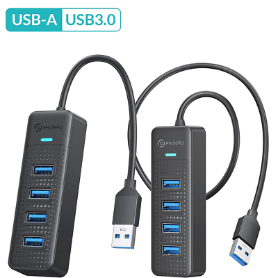 #ad USB Hub 4 Port USB 3.0 Hub Multi USB Port Expander 15cm 50cm Extended Cable US $9.99