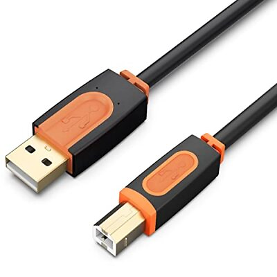 #ad Printer Cable 20 ft USB Printer Cable USB 2.0 Type a Male to Type B Male Printer $14.92