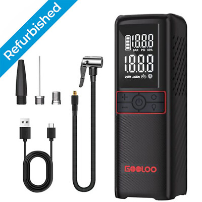 #ad GOOLOO GT160 Tire Inflator Portable Air Compressor Portable Air Pump 160PSI $39.99