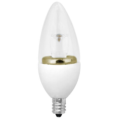 #ad LED Chandelier Bulb Blunt Tip 5W 120V 3000K TCP LED5E12B1130K $13.96
