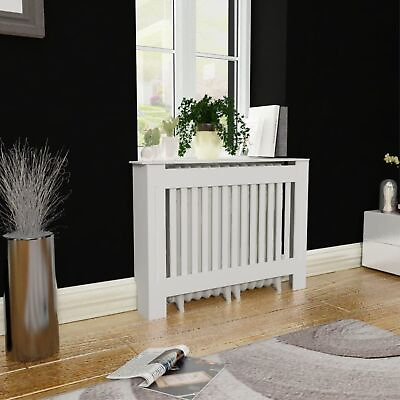 #ad White MDF Radiator Cover Heating Cabinet 44quot; $137.84