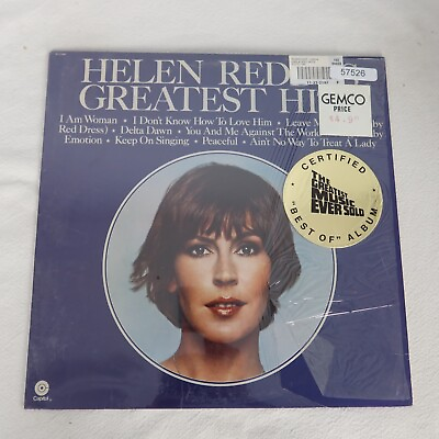 #ad Helen Reddy Greatest Hits w Shrink LP Vinyl Record Album $4.62