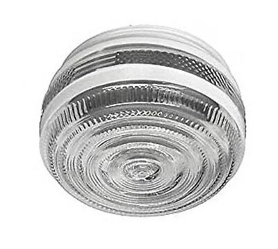 #ad 6quot; DRUM SHADE Replacement GLASS Clear White 5.75quot; Fitter Opening NEW 83731 $24.95