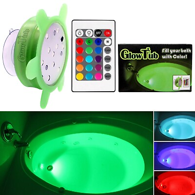 #ad GlowTub Underwater Remote Controlled LED Color Changing Light for bathtub or spa $12.99