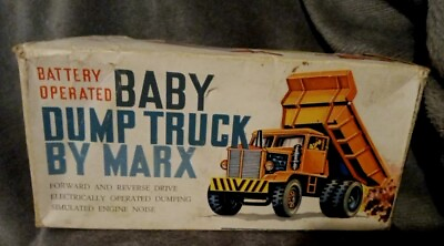 #ad Battery Operated Baby Dump Truck By Marx $125.00