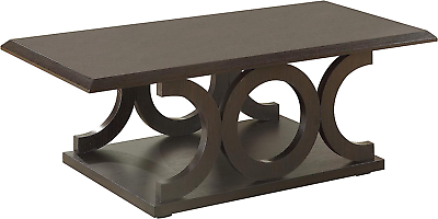 #ad Coaster Furniture Coffee Table Cappuccino Brown 703148 $226.99
