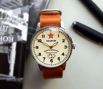 #ad Komandirskie Soviet watch Pobeda Death to spies military watch mechanical watch $66.89