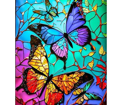 #ad Butterflies Colorful Diamond Painting Artistic Style Canvas Design House Display $265.19