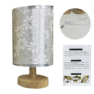 #ad Table Lamp Creative Long Lasting Fabric Shade Energy efficient Night Light $17.03