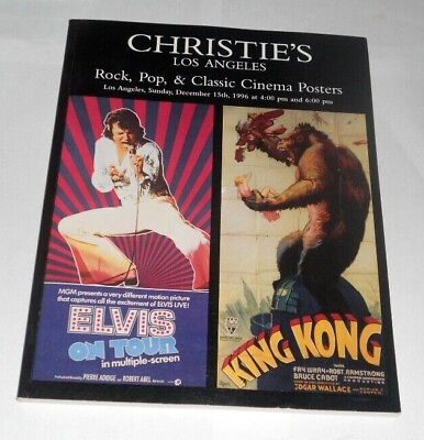 #ad CHRISTIES Los Angeles Rock Pop amp; Classic Cinema Posters 1996 Auction Catalog $8.54