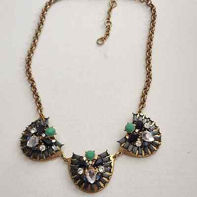 #ad J. CREW gorgeous blue jeweled necklace $39.00