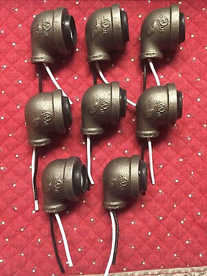 #ad #ad LOWEST PRICE 8 Steampunk Iron Elbow Lamp Light Sockets 1 1 4quot;X3 4quot; FREE SHIP $101.99